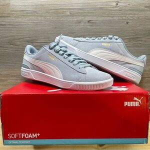 Puma Vikky V3 Lace Up Womens size 8 blue wash-puma white-gold